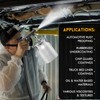 Undercoating Spray Gun with 33.82oz Suction Feed Cup, 360° &