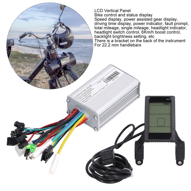 24V 36V 48V Electric Bike Scooter Controller with S830 LCD