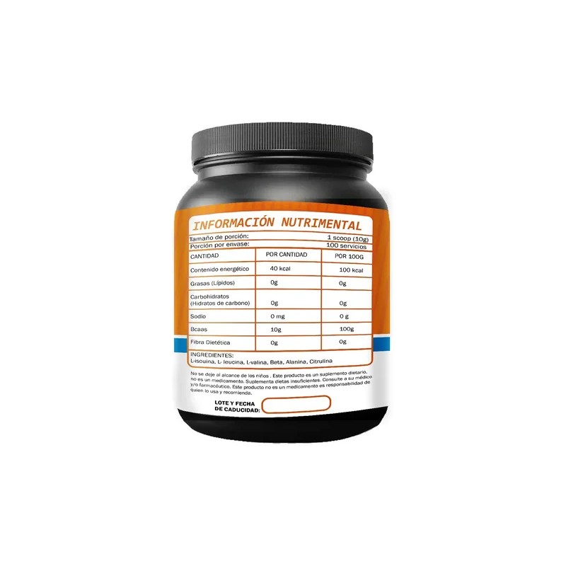 Aminoácidos Bcaas Promex 1kg Preentreno 200servicios Sabores