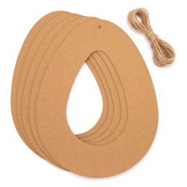 Baker Ross AW218 Blank Wreaths, Easter Crafts for Kids to Assemble and Display (Pack of 10), Assorted