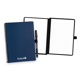 BAMBOOK Colourful Notebook - Navy - A5 - Lined, Reusable Notebook, Notepad, Reusable Notebook