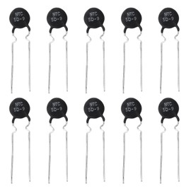 MECCANIXITY 10 Pcs NTC 5D-9 5 Ohm MF72 Power Direct Heat Type Negative Temperature Coefficient Thermistor Temperature Sensors