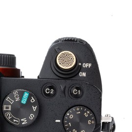 Mountains and Sea of Clouds Camera Hot Shoe Cover Shutter Button for Sony A1 A7C A7CR A7CII A7R A7M2 A7M3 ZV-E10 II ZV-1II (Copper Alloy-Shutter Decorative Button)