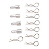 4Pcs RC Body Post Mount Stable High Strength Silver Rugged