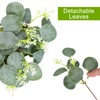 ZeKonan 40 Pieces of Artificial Greening Eucalyptus Stem Artificial White