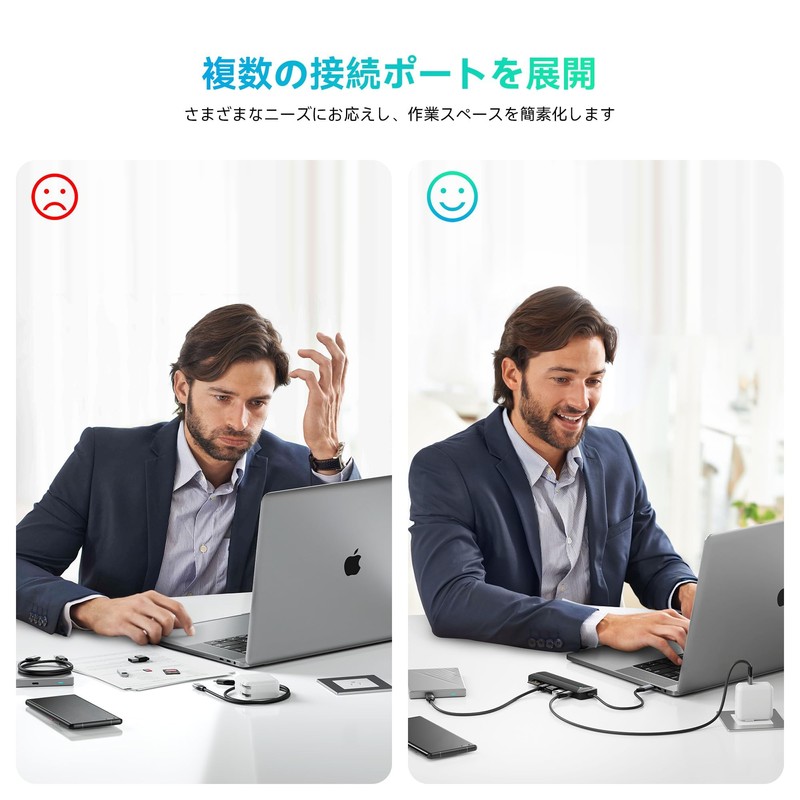 USB C Hub, Yottamaster 7-IN-1 USB Hub, Type-C PD, 100W,