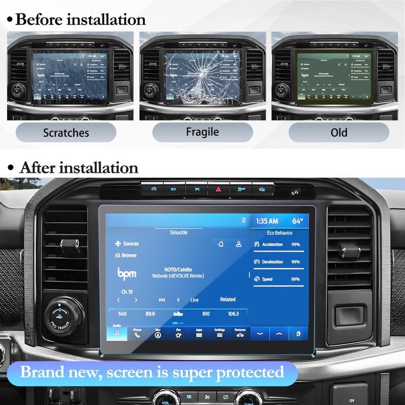 SKTU Screen Protector for 2021-2025 Ford F-150 2022-2025 Ford F-150