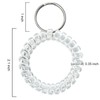 TENOC Spiral Coil Keychain 3 Pcs, Anti-lost Key Chain Holder
