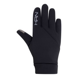 HORNE 1886 Boys Football Gloves Thermal Kids Junior Winter Sports Training With Grip And Screen Touch (Black, Age 10)