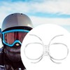 Dickly Ski Goggles Insert Adapter Portable Professional Clear Bendable Goggles