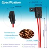 Gaoekoius Waterproof ATO/ATC Inline Blade Fuse Holder Kit -12AWG Heavy