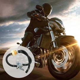 Fuel Tank Tap Filter,Universal Gas Inline Fuel Filters,Fuel Pipe Hose Line,Motorcycle petrol Filter,6mm Inline Fuel Tank Tap Filter Pipe with Petcock Switch Shut Off Valve Universal for ATVs Dirt Bike