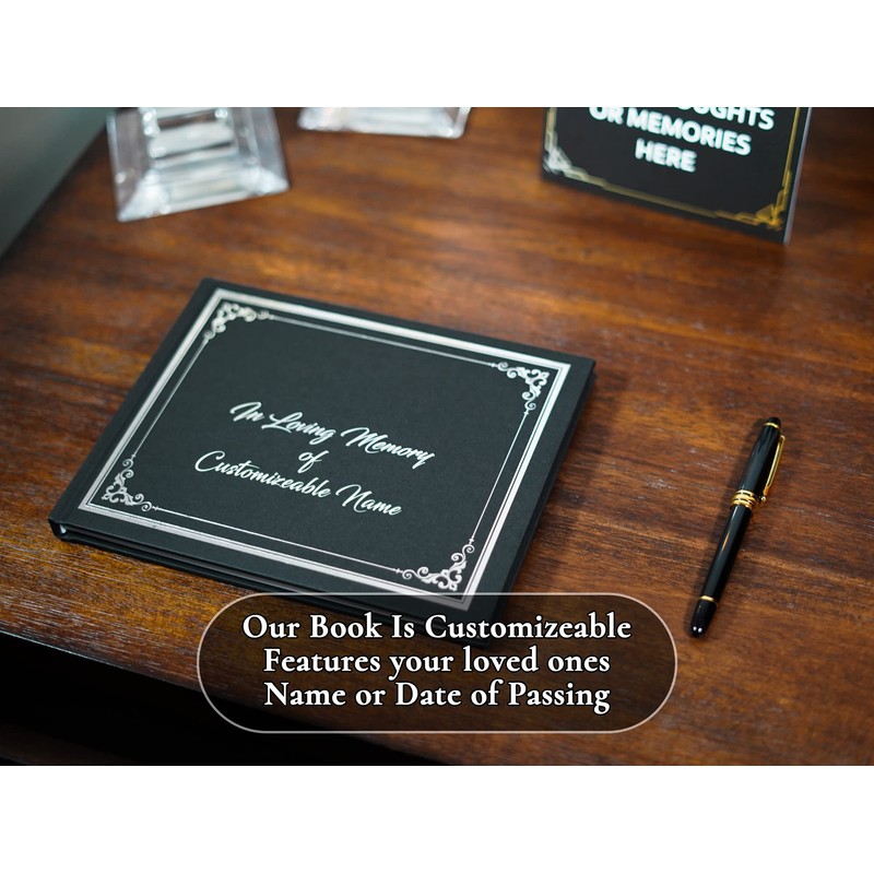 Ohio Creations Funeral Guest Book Set, with Memory Table Sign