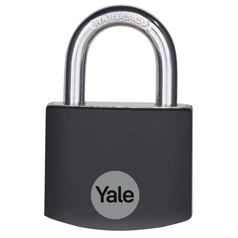 Yale - YE3B/38/119/1/BK Standard Security 38mm Aluminium Padlock - Black