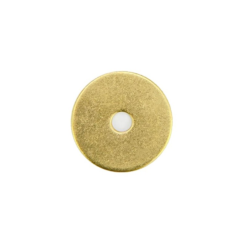 Tiazzaus 10Pcs Plain Round Brass Backplate Washers Classical Furniture Decoration
