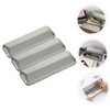 NUOLUX 3pcs Cosmetic Tin Hinges Simple For School Portable Silver
