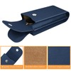Fintie Double Glasses Case with Carabiner Hook, Portable Vegan Leather
