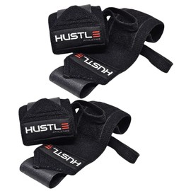Hustle Athletics Wrist Wraps for Weightlifting (USPA Approved) 18" & 12" Professional Lifting Wrist Straps for Powerlifting and Bodybuilding to Avoid Injury and Improve Workouts for Men and Women