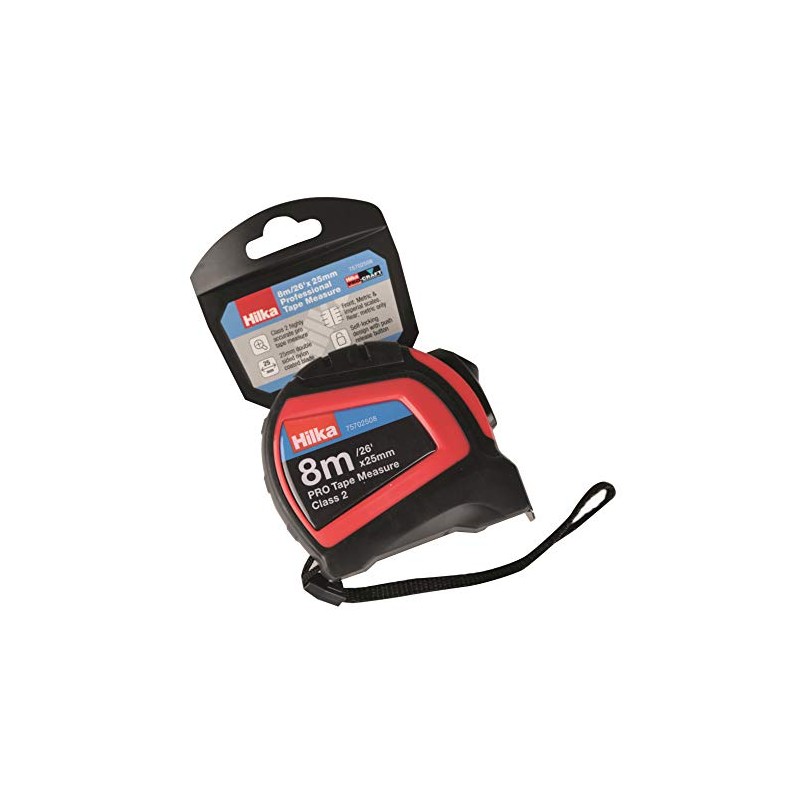 Hilka 75702508 8m/26ft x 25mm Professional Tape Measure