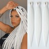 Braiding Hair Pre Stretched 32inch 3 Packs White Braiding hair