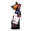 Tooarts Cat Shape Wine Holder Wine Shelf Metal Sculpture Practical