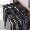 Extendable Clothes Rail for Pull-Out Hangers, Adjustable Wardrobe, Telescopic Rod,
