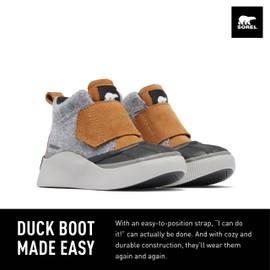 SOREL Toddler's Out N About lV Strap Waterproof Boot - Taffy, Black - 5