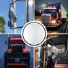 10" Tractor Mirrors Convex Truck Forklift Mirror Wide Angle Adjustable