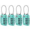 SharkByte TSA Suitcase Lock - Pack of 4, TSA Compliant