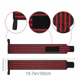 Jindizi Wrist Straps for Powerlifting, Wrist Wraps Weightlifting, Professional Grade with Thumb Loops, Wrist Support Braces, Men & Women for Weight Lifting, Crossfit, Powerlifting Blue