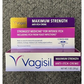 Vagisil 4 New Boxes Vagisil Maximum Strength Anti-Itch Cream 1 Oz Each Expires 10/2027