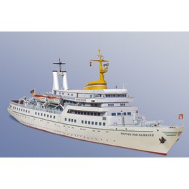 HMV 3341 Cardboard Model Sea Bath Ship Coat of Arms of Hamburg