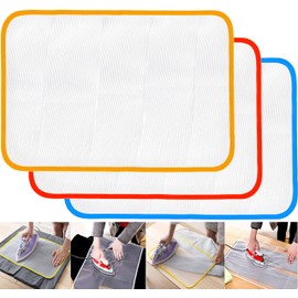 Pressing Cloth for Ironing 3 Pcs Ironing Cloth to Protect Clothes Ironing Clothes Protector Heat Resistant Mesh Cloth Press Cloth for Ironing