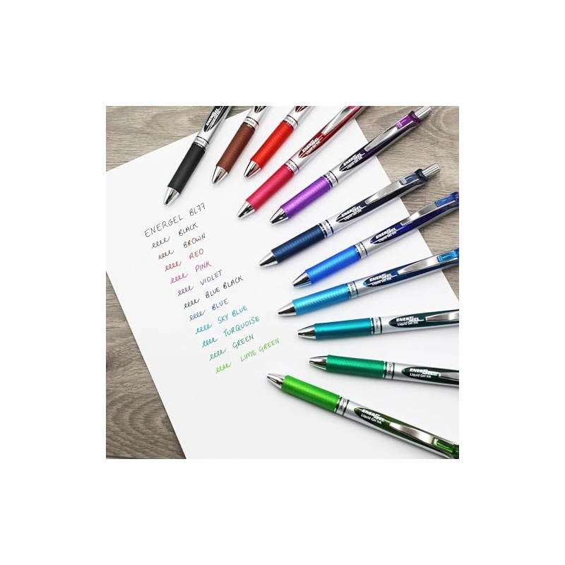 Pentel EnerGel XM BL77 - Retractable Liquid Gel Ink Pen