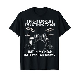 Funny Drum Design Music Lover Drummer T-Shirt