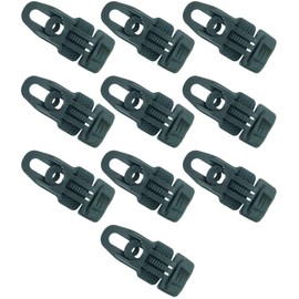 10 x Holdon® MIDI Clip Black – Clamp Mounting Eyelet for Banner, Tent, Tarpaulin, Molton – BO-Camp/Isabella