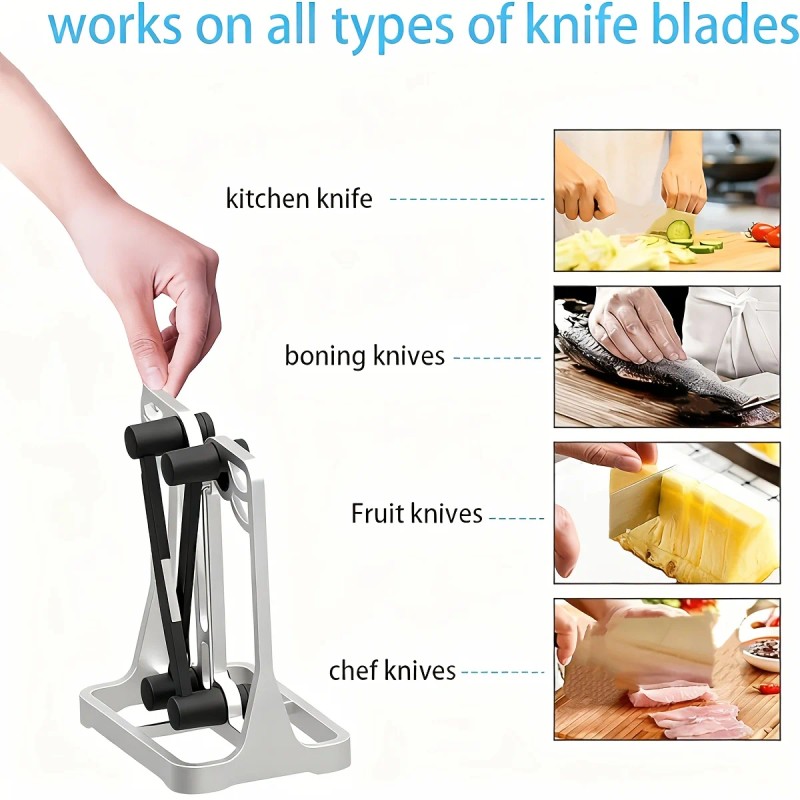 Knife Sharpener Professional Tungsten Carbide Knife Sharpener for Kitchen Knives,