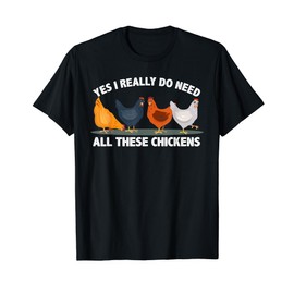 Best Chicken Art For Men Women Poultry Farm Chicken Farmer T-Shirt
