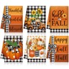 Windkream 6 Pieces Fall Kitchen Towels Pumpkin Dish Towels Thanksgiving