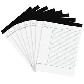 PerKoop 8 Pcs Writing Note Pads Notes System 8.5 x 11 Inches College Ruled Legal Pads Lined Paper Notebooks for Office School Teacher Students College Business, 45 Sheets Per Pad (White)