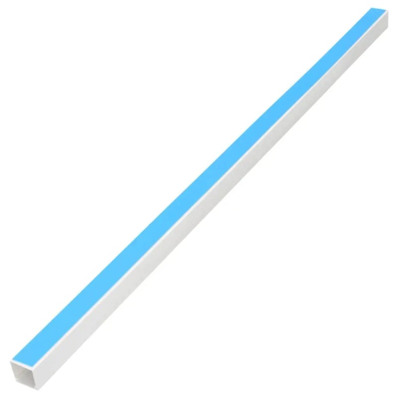 PVC Self-Adhesive Cable Trunking 0.4x0.4 In White For Cable Trays