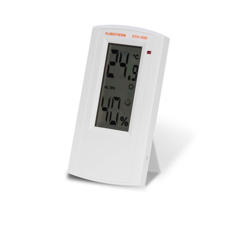 KLIMATHERM DTH-1020 Indoor Climate Meter Digital Thermo-Hygrometer, Hygrometer Thermometer, Indoor