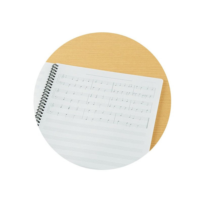 コクヨ ノート キャンパスノート 音楽帳 ツインリングとじ A4 五線譜 12段 オン-T10