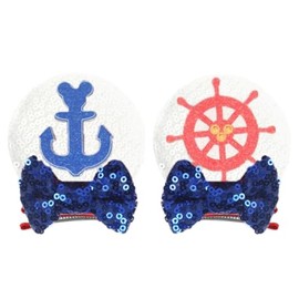 CLGIFT Minnie Ears Baby/Toddler Headband, Minnie Baby Ears, Toddler Headband (Cruise Hair Clip)