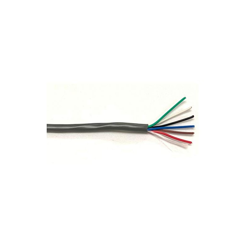 West Penn Wire 270-6 Conductor 22 Gauge Unshielded Cable CMR