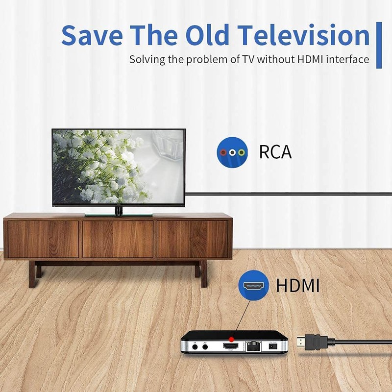BERLAT HDMI to RCA Cable, 1080P 5ft/1.5m Male to Male