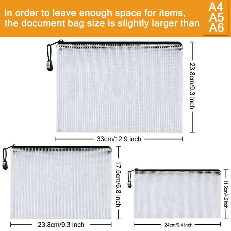 Taiyeestar Pack of 15 Document Wallets A4 + A5 +