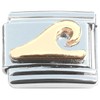 Ocean Wave Goldtone Italian Charm