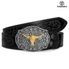 TRIWORKS Western Cowboy Cowgirl Belt for Men Western Buckle Belt