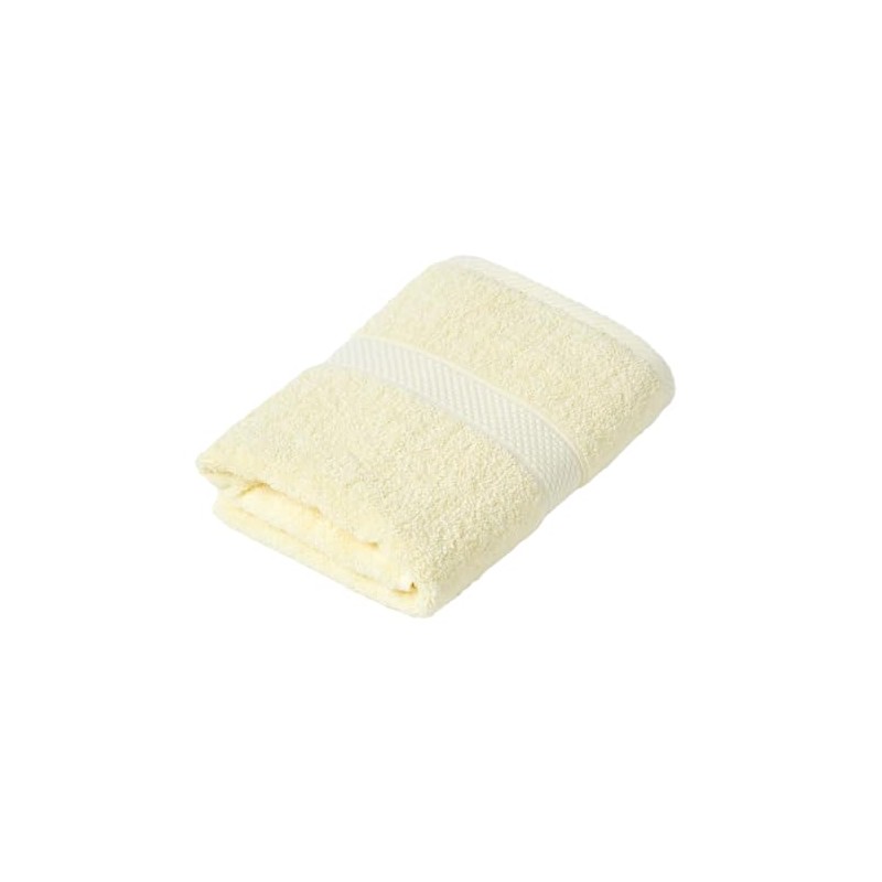 HOMESCAPES Lemon Yellow Turkish Cotton Guest Towel Super Soft Thick